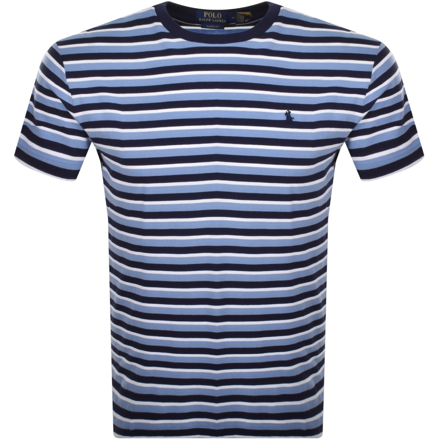 Ralph Lauren Stripe T Shirt Blue